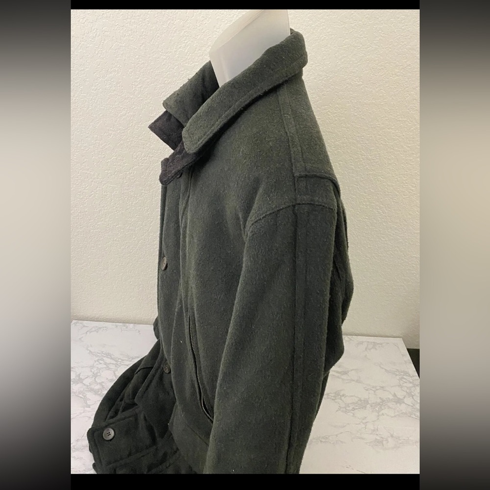 Vintage Men’s 50 Frankonia JAGD GERMAN Austria Green Wool Zip Button The… - Picture 2 of 10